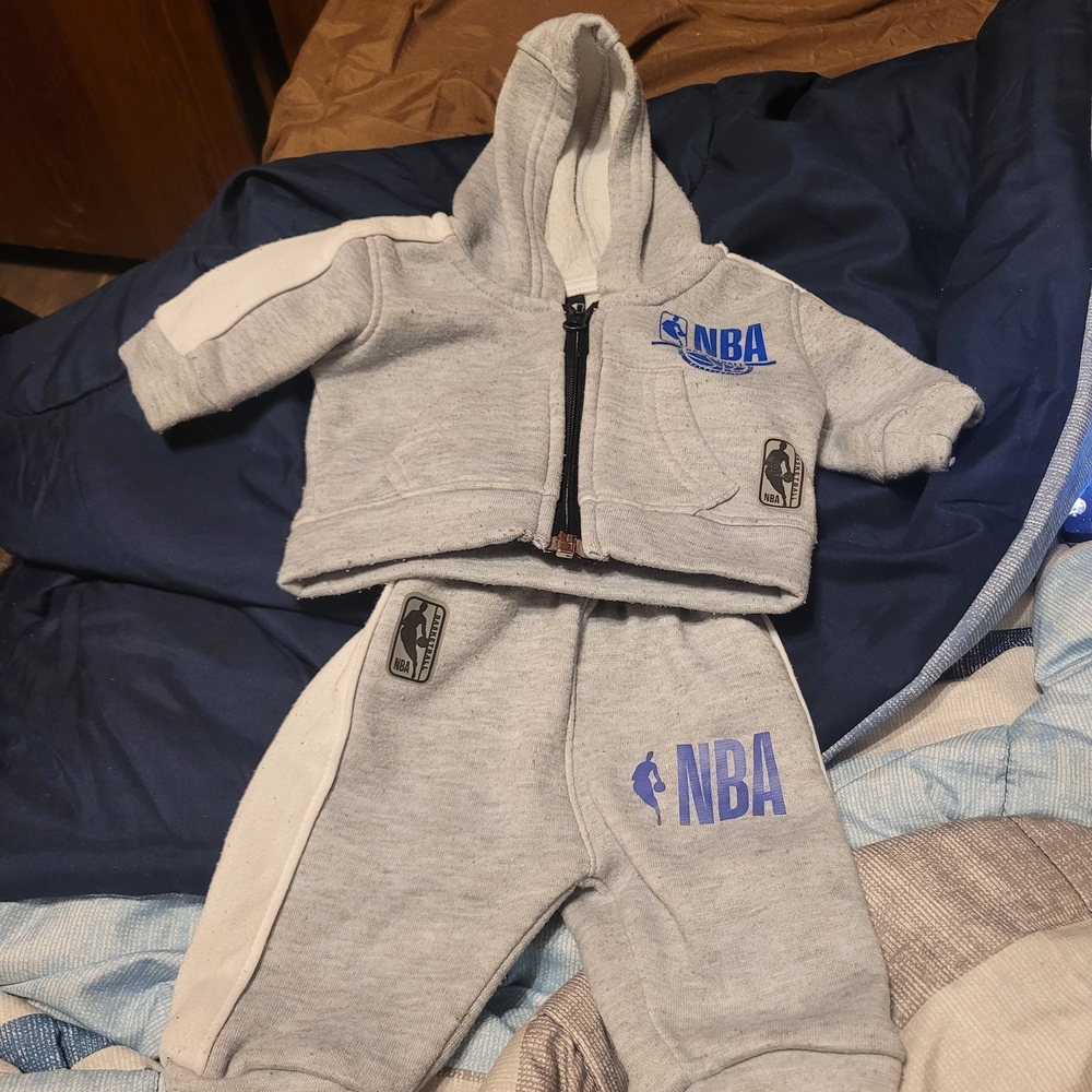 NBA Gray and Blue Kids Matching Set